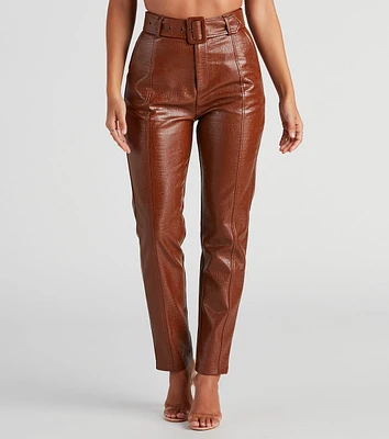 Sleek And Stylish Moves Belted Pants