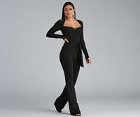 Keeping It Simple Tie-Waist Jumpsuit