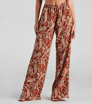 Palisades Paisley High Rise Pants