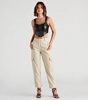 Truly Cool Cargo Straight Leg Pants