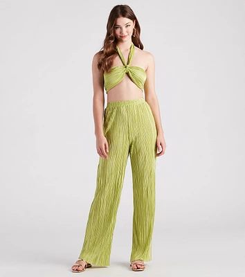 Island Guru Pleated Wide Leg Pants