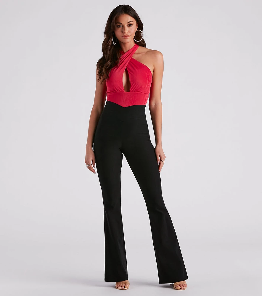 Cross The Line V-Waist Bootcut Pants