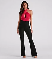 Cross The Line V-Waist Bootcut Pants