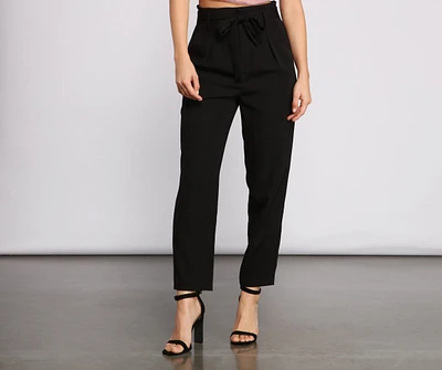 Tapered Tease High Waist Dress Pants