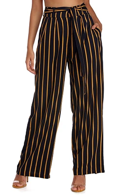 Step Out Stripes Wide Leg Pants