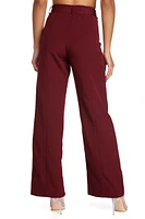 Boldly Belted Wide Leg Pants