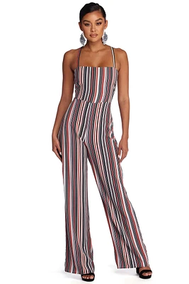 Keep It Striped Jumpsuit