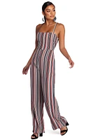 Keep It Striped Jumpsuit