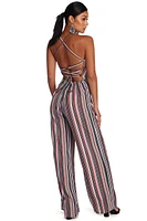 Keep It Striped Jumpsuit