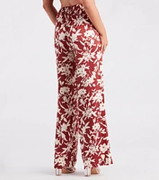 Major Muse Floral Satin Pants