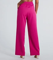 Chic And Elevated Woven Trouser Pants