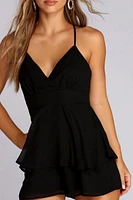 Three Cheers Tiered Romper