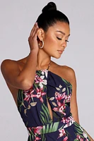 Taste Of Tropic Floral Romper