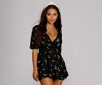 Floral Cutie Skater Romper