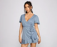 Flirty Vibes Ruffle Detail Romper