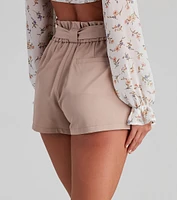 Sweet And Stylish Paper Bag Shorts