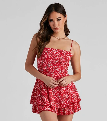 Sweet Beauty Ditsy Floral Romper