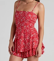 Sweet Beauty Ditsy Floral Romper