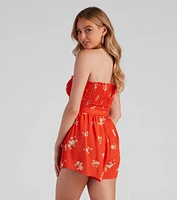 Sweet Summer Style Floral Romper