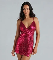 Sparkle The Night Away Sequin Skort Romper