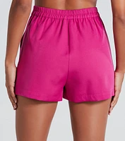 Chic And Elevated Woven Trouser Shorts