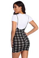 Perfectly Plaid Suspender Skirt