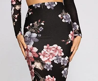 Flirty Florals Pencil Skirt