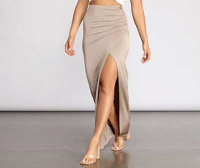 Sleek And Sultry Maxi Skirt