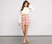 So Preppy Plaid Mini Skirt