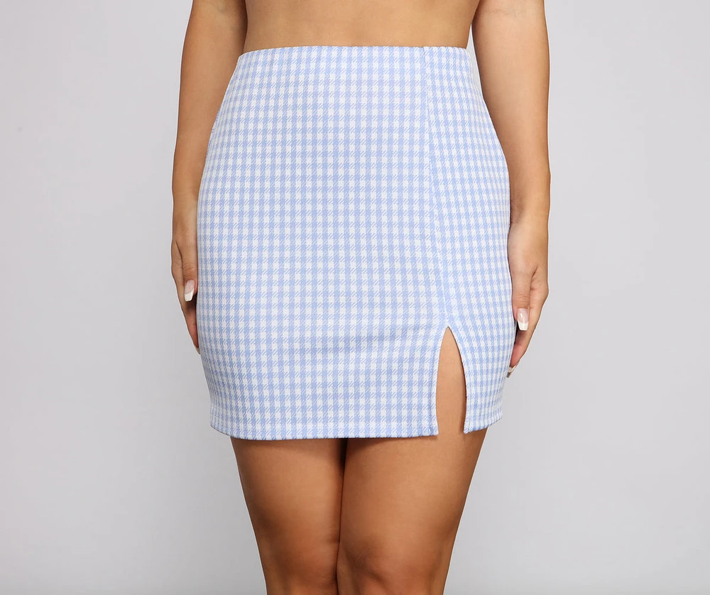 Perfect Look Plaid Mini Skirt