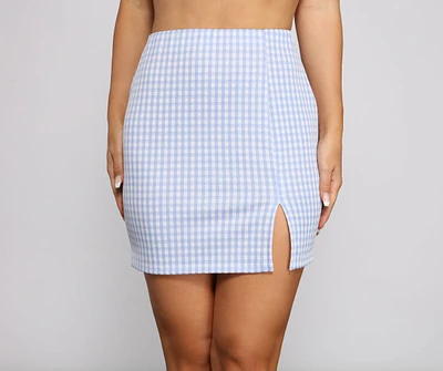 Perfect Look Plaid Mini Skirt
