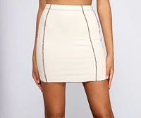 Caught On-Trend High Waist Mini Skirt