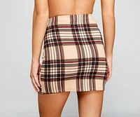 Classic Vibes Plaid Mini Skirt