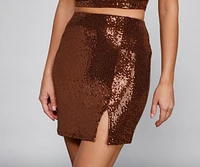 Major Glamour Sequin Mini Skirt