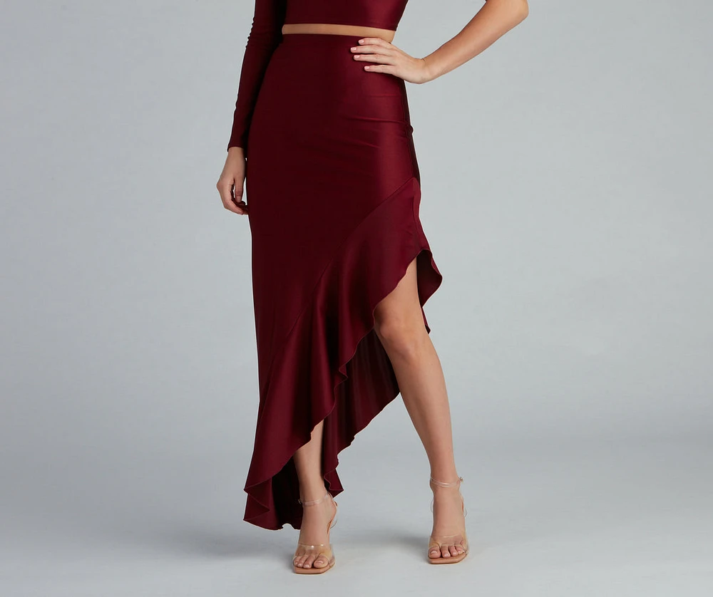 Flirtatious Fashionista Maxi Skirt