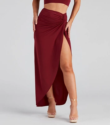 All Night Wrap Maxi Skirt