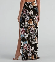 Ticket To Paradise Slit Maxi Skirt