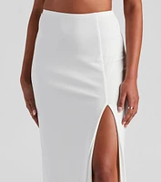 Staycation High Slit Maxi Skirt