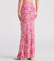 Beachside Stroll Printed Maxi Skirt