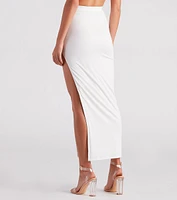 On My Mind Side Slit Maxi Skirt