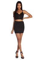 Dazzle The Night Mini Skirt