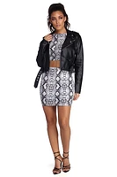 Wild And Fierce Mini Skirt