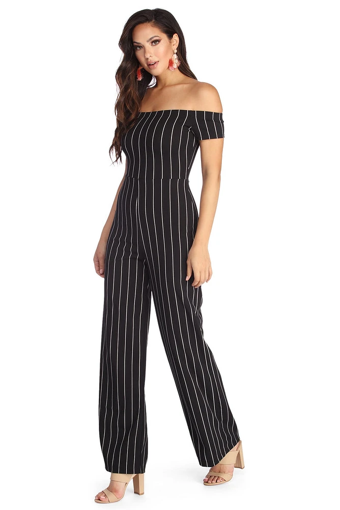 Classically Striped Jumpsuit