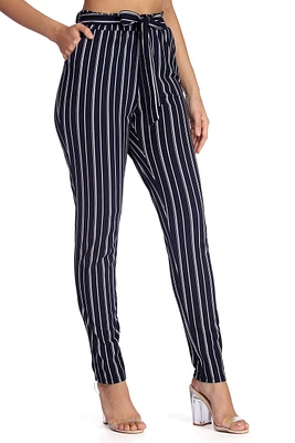 Striped Reputation Tapered Pants