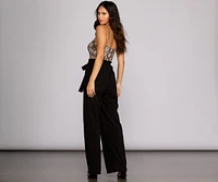 Sassy Snake Paper Bag Jumpsuit