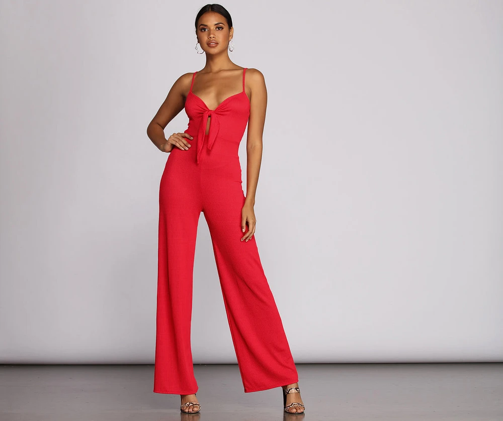 Keeping Knit Stylish Jumpsuit