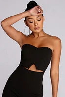 Do No Wrong Strapless Jumpsuit