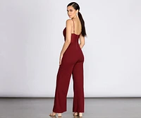 Ruched Bust Jumpsuit