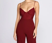 Ruched Bust Jumpsuit