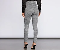 Tapered Glen Plaid Trousers